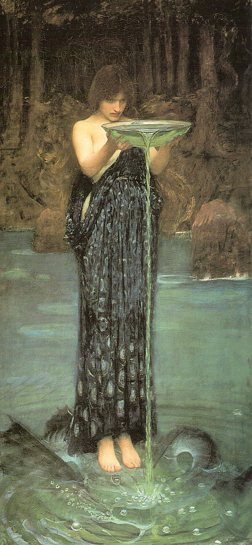 Circe Invidiosa - John William Waterhouse - Oil on Canvas